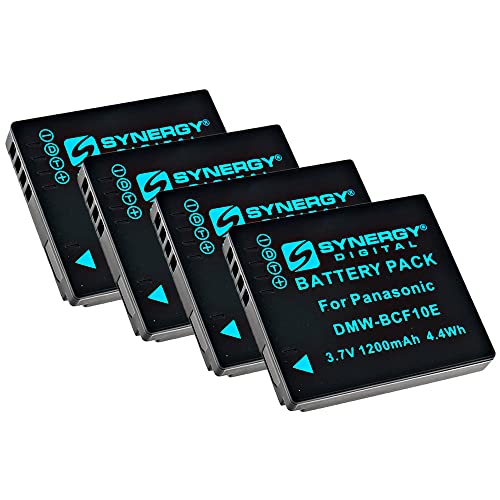 Synergy Digital Digital Camera Batteries, Compatible With Vivitar Vivpbbcf10 Digital Camera Batteries (Li-Ion, 3.7V, 1200 Mah), Set Of 4 #TOP17
