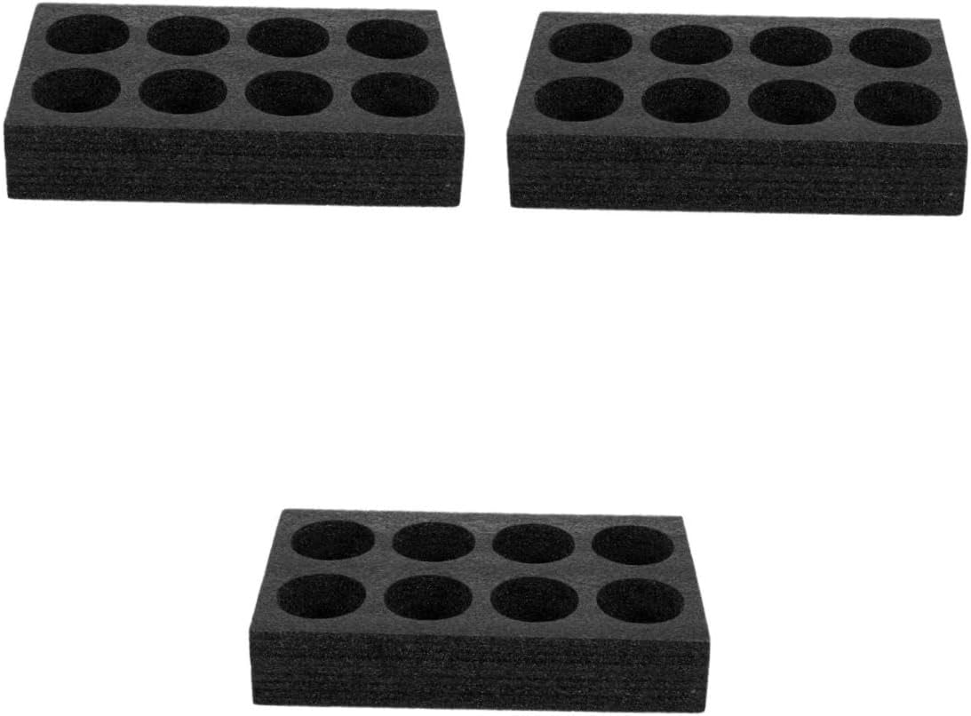 3pcs Beverage Carrier Tray Eight Compartments Lightweight Cotton Drink Holder for Takeout Non- and Easy to Clean for Parties and Events