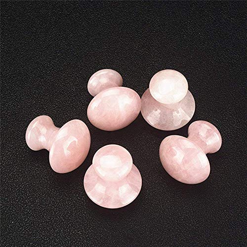 Herramienta de masaje facial de piedra de Jade con rodillo de Jade de setas de cuarzo rosa al por mayor for la belleza humana LIUZIIHAYIN
