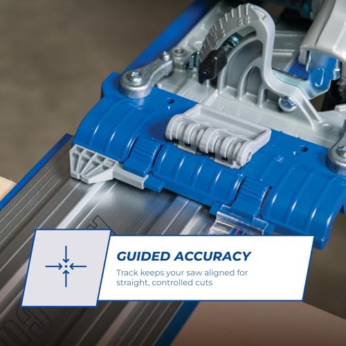 Image of Kreg KMA2700 Accu-Cut - Universal Track Saw Guide System - Cuts up to 50 inch Long - No Clamps Needed - Make Straight, Cross, Rip & Angled Cuts Easily - Circular Saw Guide - Woodworking Tool