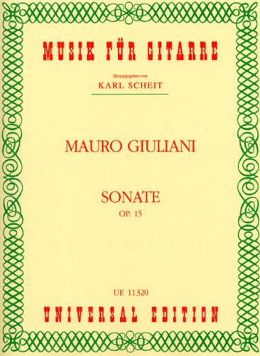 UNIVERSAL EDITION GIULIANI MAURO - SONATA OP.15 - GUITAR