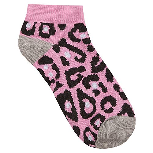 Girls 6 Pairs Animal Print Trainer Socks4