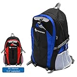 ☀️ LANGLEBIG & WIDERSTANDSFÄHIG – Das veredelte Material des Tagesrucksack ist ultraleicht & reißfest. Der 2-Wege-Reißverschluss des Hauptfachs ist zudem wasserfest fürs Camping, Fahrrad & Motorrad fahren, Urlaub, Trekking, Sport oder Schule