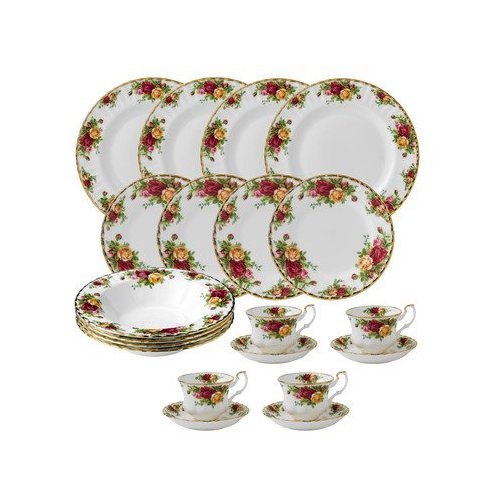 Amazon.com | Royal Albert Old Country Roses 20 Piece