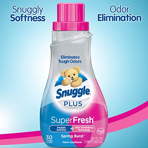 Snuggle Plus Super Fresh Liquid Fabric Softener, Spring Burst, 31.7 Fluid Ounce #TOP1
