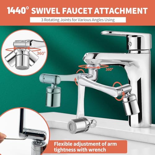 Patented CECEFIN 1080°Swivel Faucet-Extender Sink-Aerator – ...