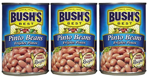 Bush's Best Pinto Beans -16 oz cans (Pack of 3)