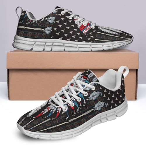 Native American Flag Shoes for Women Men Tennis Shoes 3D Print Fashion Running Sneakers4