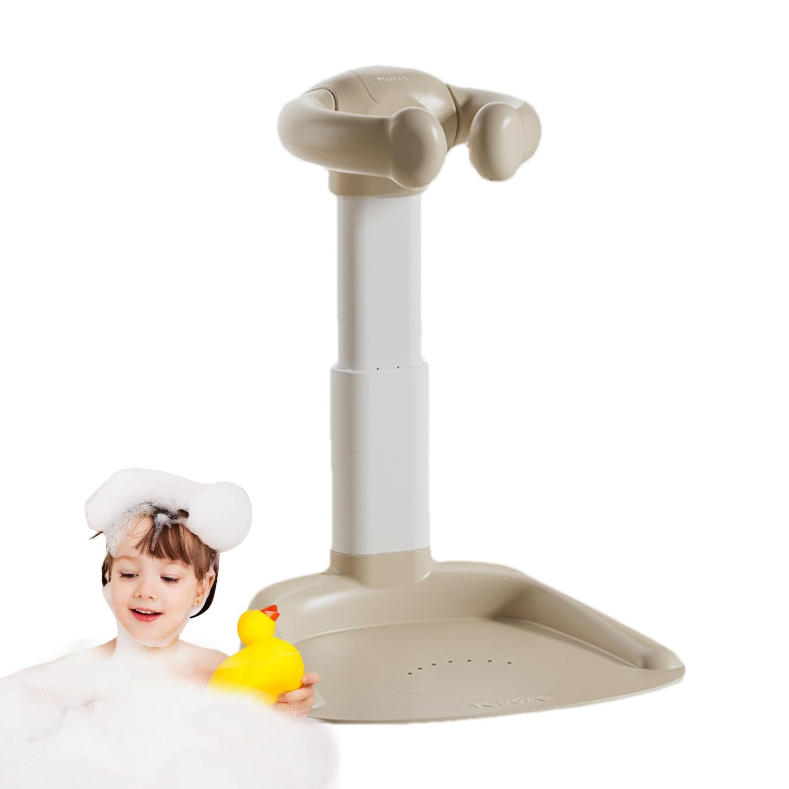 Supporto Doccia Bambini Con Base Antiscivolo | Per Bimbi 8-36 Mesi | Maniglia Regolabile - Foto 2