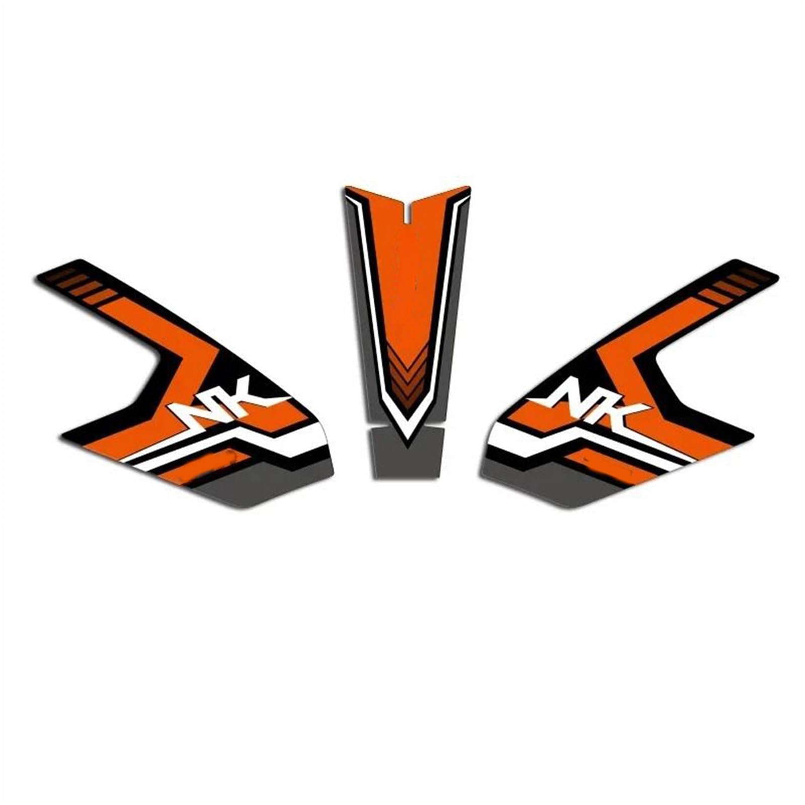 Decorative Sticker for CFMOTO 250NK 250 NK 2021 Motorcycle Fuel Tank Sticker Decal Pad Protector Accessories Set(Orange)