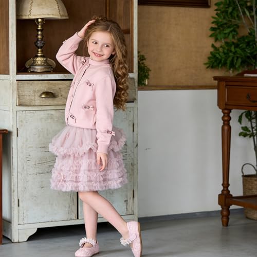 Image of GINFIVE Toddler Girls Dress Shoes Little Girls Mary Janes Ballerina Flats Shoes Toddler