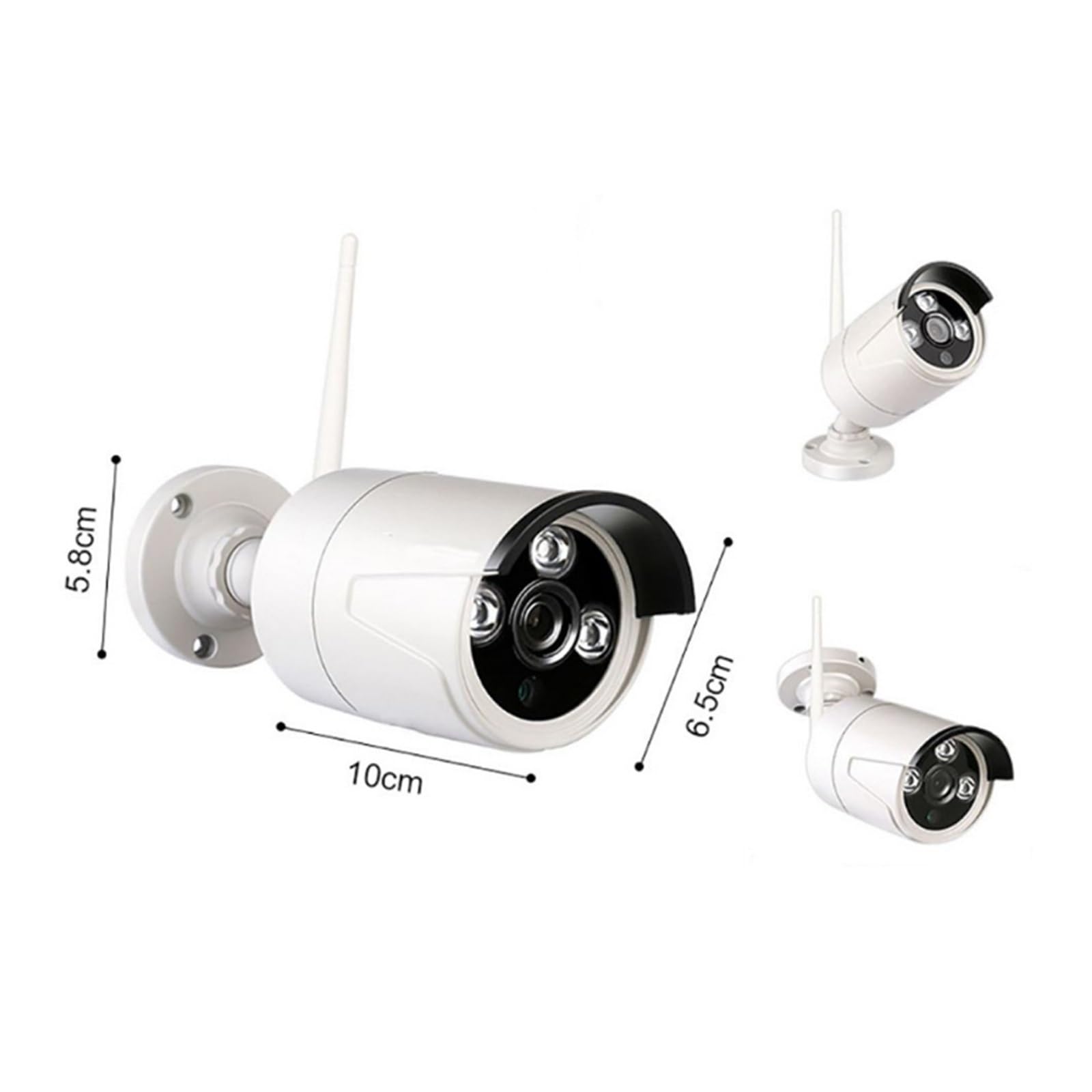 Kamera Wi-Fi, Systemy Kamer CCTV, H.265 4CH 3MP Zestaw Bezpieczeństwa NVR Wykrywanie Twarzy Kolorowy Noktowizor Bezprzewodowy Nadzór Z Dwukierunkowym, do podjazdu ogrodowego
