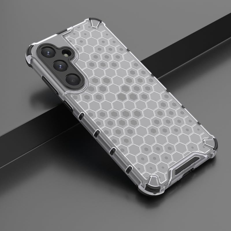 Image of Plastic Bumper Back Case Cover for Samsung Galaxy A55 5G (Transparent)