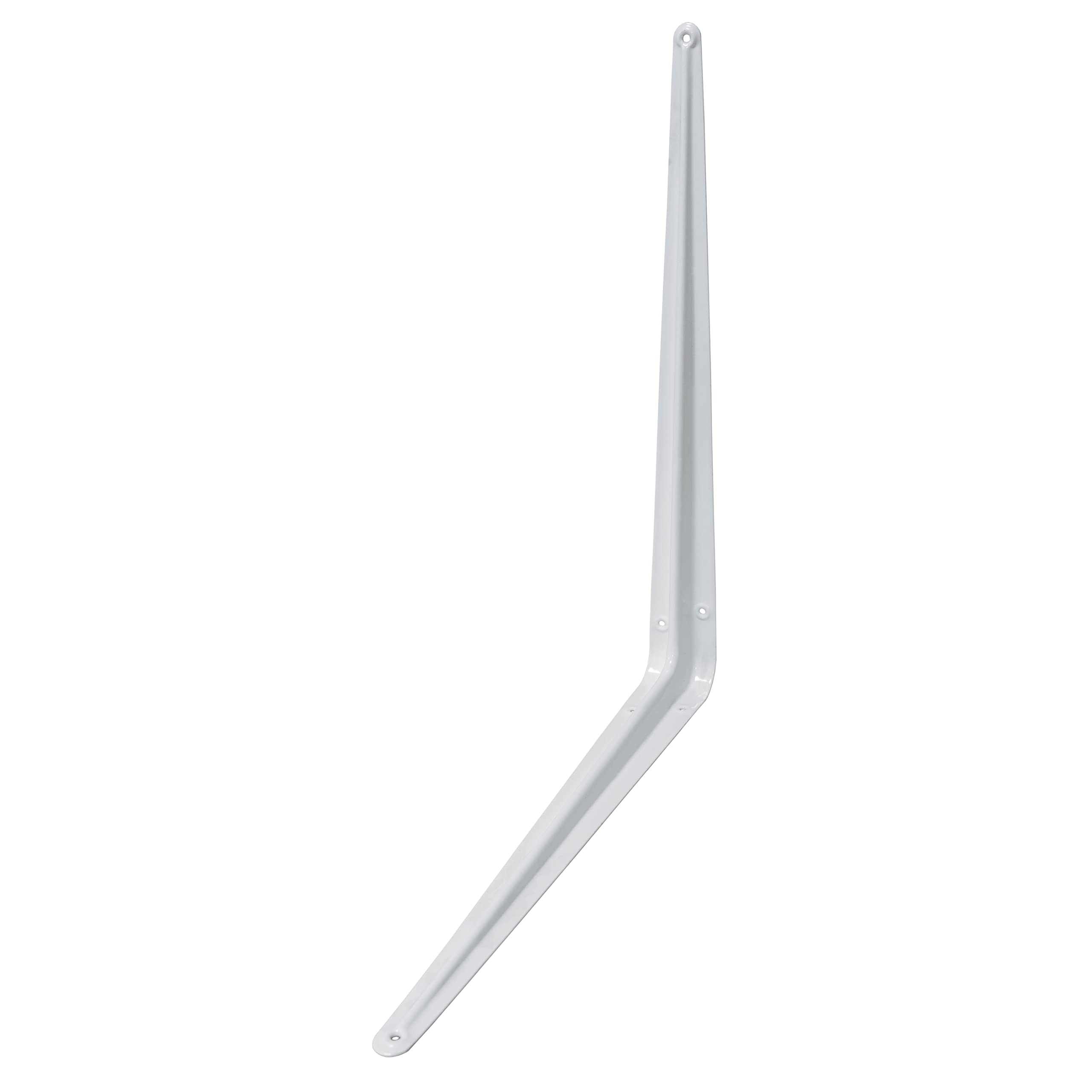 Amig - Lot de 10 Équerres d'étagère murale | Console pour étagère | Support étagère en Acier | Coleur: Blanc | Dimensions: 400 x 350 | Poids max.: 40 kg