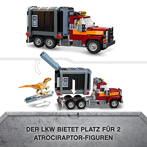LEGO 76948 Jurassic World T. Rex & Atrociraptor: Dinosaurier-Ausbruch Set mit LKW, Dino Spielzeug, Geschenk zu… – Bild 6