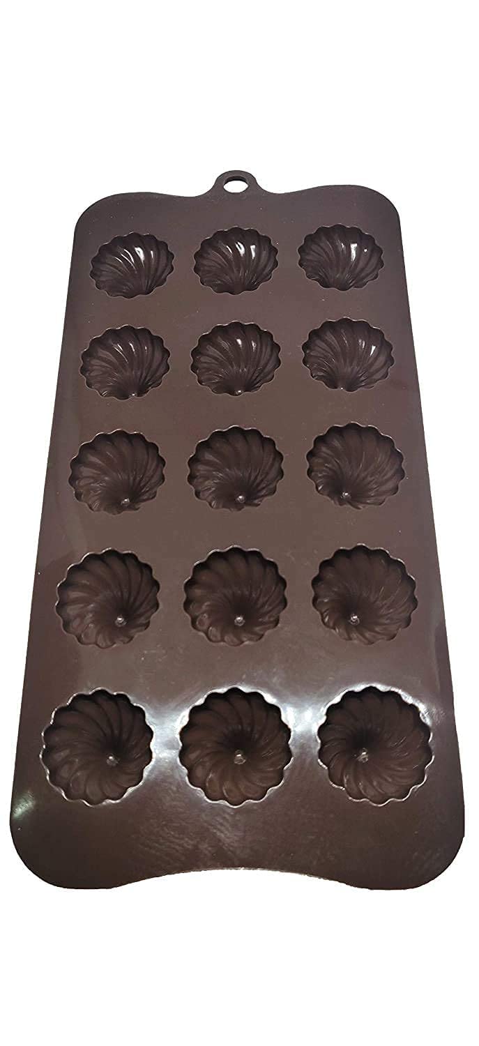 Garden Of Arts Silicone Modak Mould Modak Shape 15 in 1 Chocolate Mould| Silicon Brown Chocolate Moulds for Ganesh Chaturti Festivals - Image 5 thumbnail