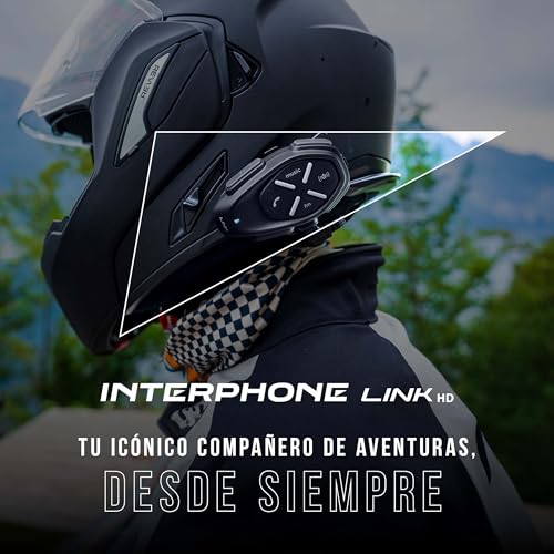 Intercomunicador casco moto Bluetooth con 20 h de autonomia y accesorios de fijacion IP67 2