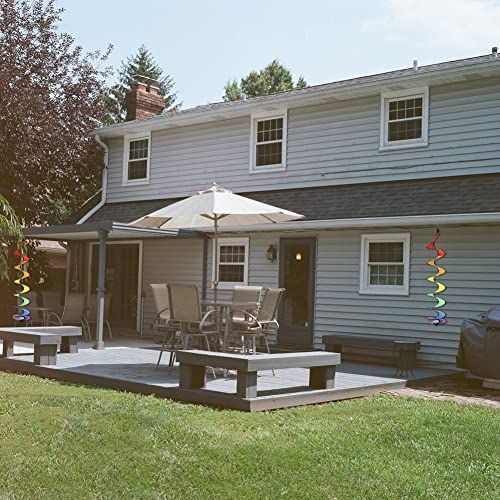 Windfahne Camping,Windspirale Twister,UV-beständiges und Wetterfestes Windspiel,Windspiele Für Den Garten,Wind Spinner,Windfahne Für Draußen,Wind Spirale,Windspiele Für Draußen Stehend,Windsack Garten