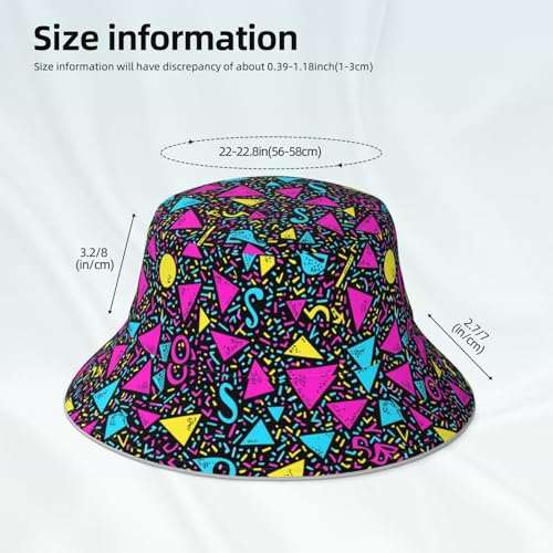 Image of Bucket Hat Double-Side-Wear Reversible Sun Hat Beach Travel Hiking for Women Men