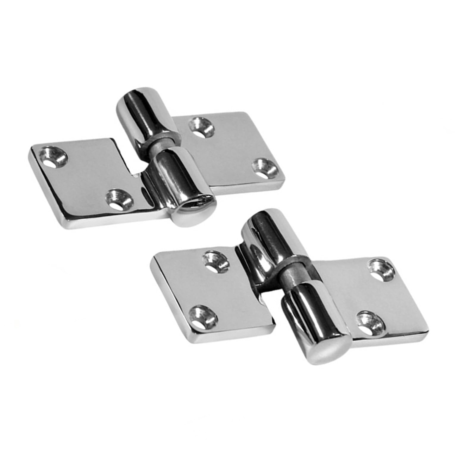 Woedpez Two Tests Stainless Steel Utility Door Hinge Pair 90 X 38 Mm With Detachable Split Design For Cabinet And Panel Repair Work Separable Hinge Detachable Door Split Pair Cabinet Repair Utility Box Access Panel
