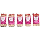 Lamatar1 Home Made Organic Rose Tibetan Rope Incense Made in Nepal - 5 Bundle APPR. 225 pcs in Ropes