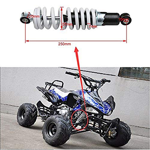 Zxtdr 250Mm Sensa-Trac Load Shock Absorber | Spring Assist Loaded Carrier Shocks Atv Quad Bike 4 Wheeler #TOP2