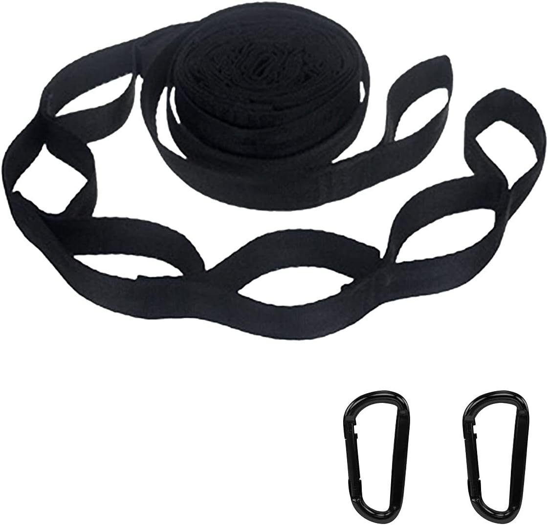 comigeewa Reinforced Polyester Strap for High Load-Bearing Black Outdoor Hammocks NM2 : Patio, Lawn & Garden