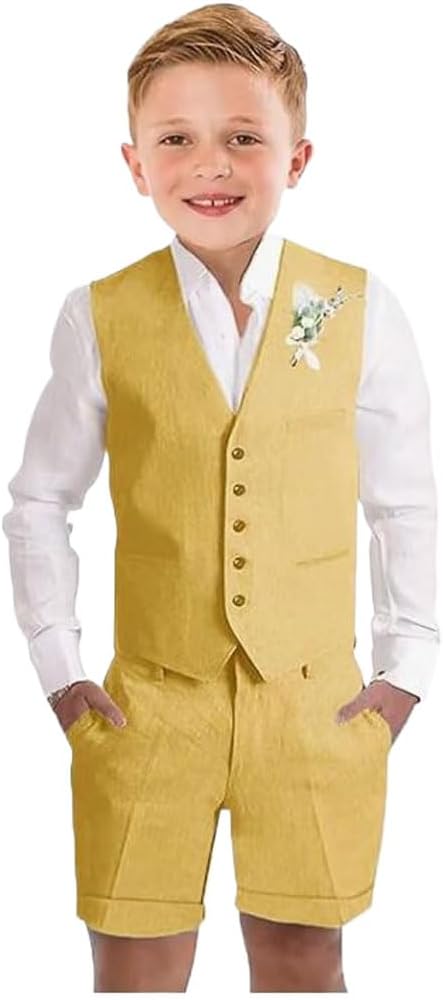 Costume Garcon Botong Costume En Lin Pour Garçon Pièces (short