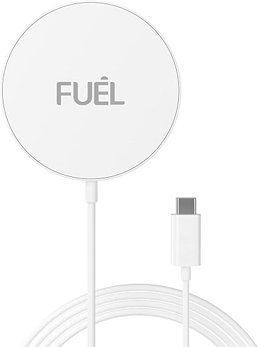 Cargador MagSafe de carga rápida para iPhone - Combustible - Cargador inalámbrico magnético de 15 W - Almohadilla de carga magnéticaMagSafe para