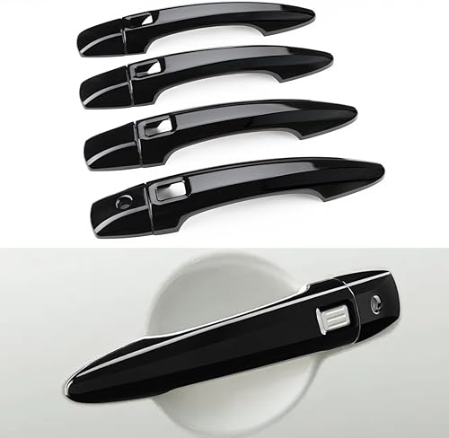 DLOVEG Cubierta de manija de puerta exterior compatible con Nissan Pathfinder 2022 2023 2024 Accesorios protector de manija de puerta con 4 agujeros