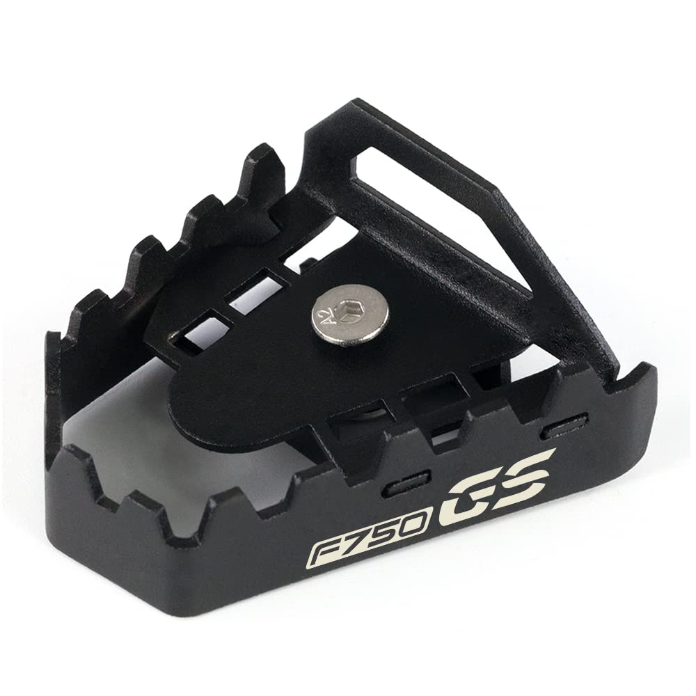 Modeer Kompatibel mit F750GS 2018-2024 Motorrad Hinterer Fußbremshebel Pedal Vergrößern Verlängerung Hinteres Bremspedal Peg Pad Pedal f750 f 750 GS Zubehör (Schwarz)