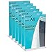 Acrylic Sign Holder - 6 Pack Clear Paper Holder T Shape Double-Sided Desktop Acrylic Display Holder 8.5 x 11 Inch