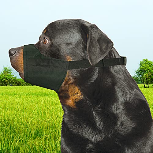 Image of Four Paws Walk-About Adjustable Quick-Fit Dog Muzzle, Black, Large