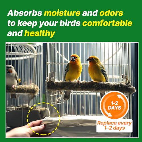 Image of TORTO9 Cage Liner Sheets for Birds - 120 Pack, 11 x 17 in, 1.5 lb | Acid-Free & Non-Toxic Paper | Safe Pet Bedding, Craft Supply, Packing & Shipping Use