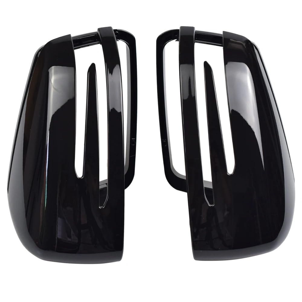Gusci Specchietti Retrovisori Neri – Coppia Clip-On Ricambio per Benz A-Class W176 B W246 C-Class W204 CLA W117 GLA X156 GLK X204 – Finitura Nero