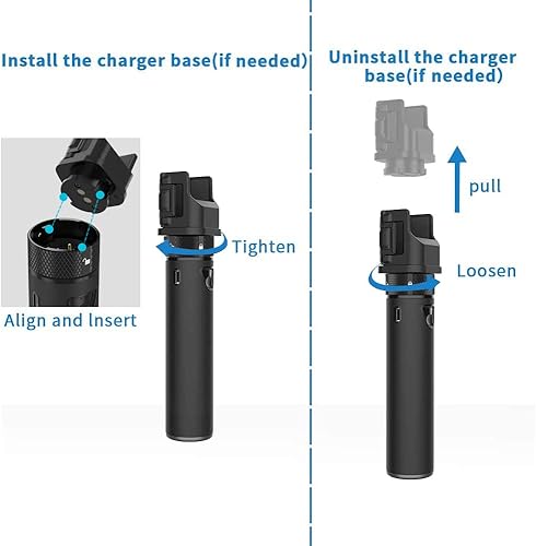 Miniatura 4 de Smatree Osmo Pocket 2 - Agarradera de batería, Power Stick, barra de extensión de 5000 mAh compatible con DJI Osmo Pocket 2 y DJI Osmo Pocket 1 (no