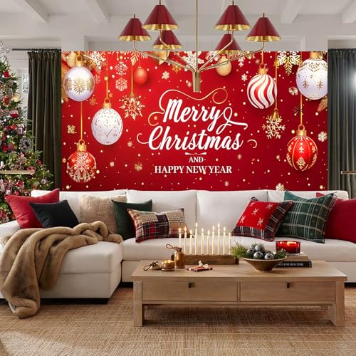 Bâche de Noël pour porte de garage 4x1,8m : solution simple pour décorer votre façade - 2