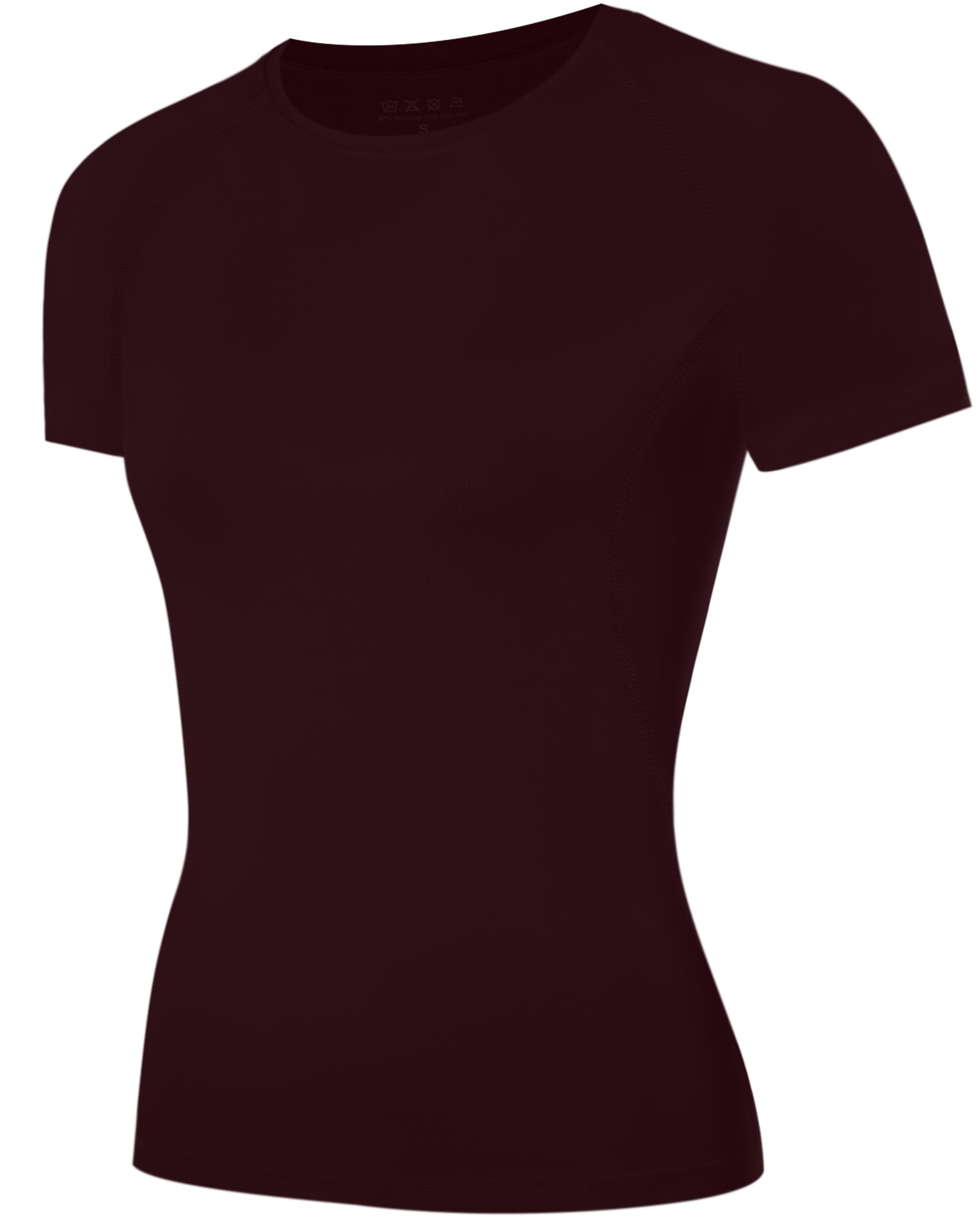 ZovioBox Kompressionsshirt Damen Kurzarm, Sportshirt für Fitness & Gym | 4-Wege-Stretch, atmungsaktiv & schnelltrocknend, Raglanärmel, Flachnähte, etikettenfreier Rundhals, für Yoga, Laufen & Alltag