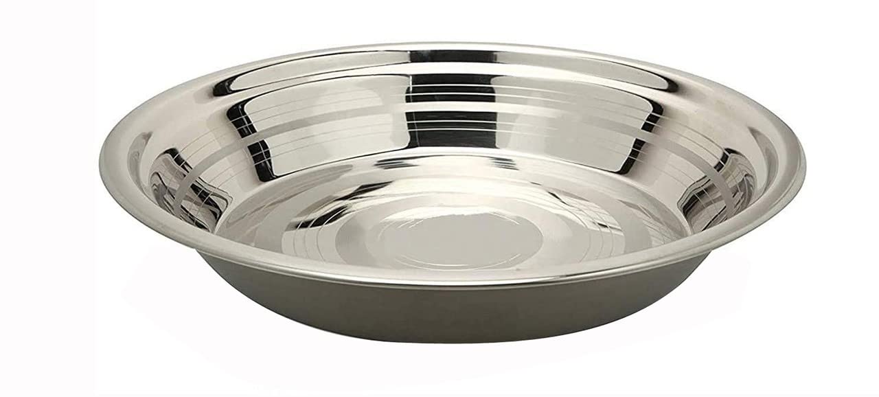 Atta Parat Dough Maker| Stainless Steel Heavy Parat |Dough Mixer Regular Use (Color- Silver) (Size- 11 Inch)-image-24