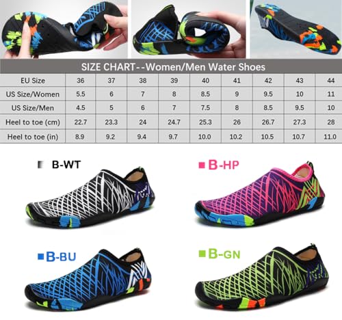 Lightweight Barefoot Water Shoes for Adults Quick Dry Swim Aqua Socks for Men Women with Anti-Slip Sole for Beach Pool Travel Home4