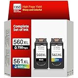 cartouches encre compatibles avis Cartouche Encre INKYEAH 560 561 XL adoptent les dernières puces de haute technologie améliorées pour garantir une compatibilité parfaite avec les imprimantes Canon et suivre avec précision les niveaux d'encre.