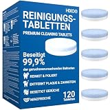 120x Reinigungstabletten für Zahnschienen – Retainer Reinigungstabletten für Aligner, Knirschschiene, Zahnspange & Zahnprothese, Zahnspangenreiniger & Zahnschiene Reinigung - Minzgeschmack