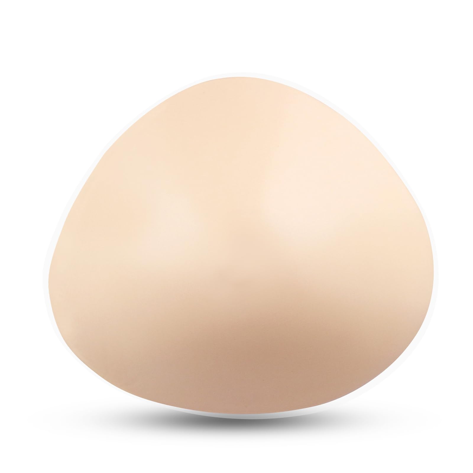 Polreta Triangle Lightweight Silicone Breast Forms, Concave Breast Prosthesis Bra Inserts for Mastectomy Swim Cosplay(1 Piece)