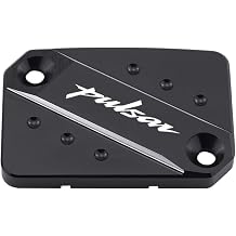 Compatible with Pulsar 200 NS 200 RS 200 AS 220 F Pulsar 180 150 Dominar 400 Master Cylinder Cap Front Brake Fluid Reservoir Cover Size Black Logo Pulsar