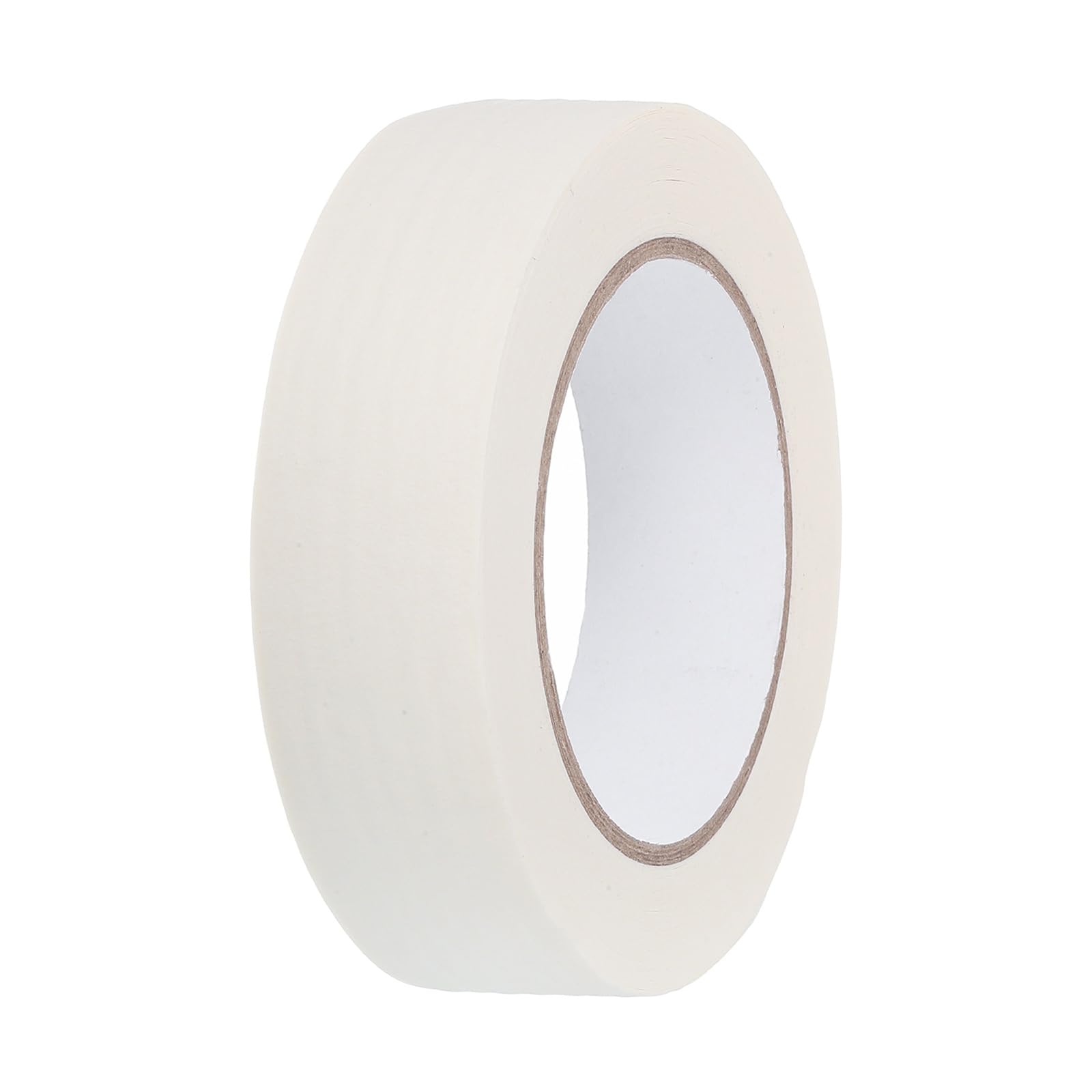 sourcing map 30mm x 50 Meters Colored Masking Tape Universal Crepe Paper Colorful Masking Painter Tape for Art Drawing DIY Handcraft Labeling Sealing, White
