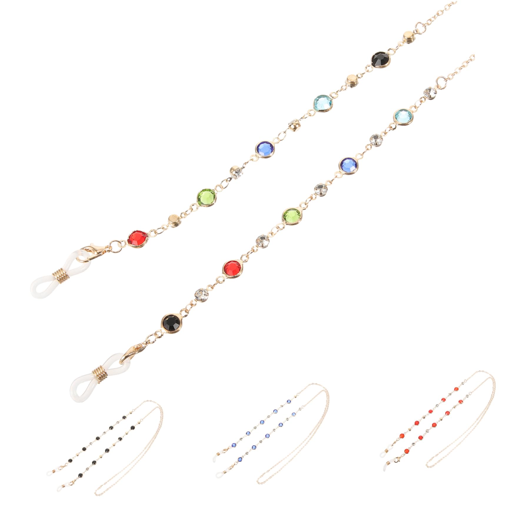 minkissy Cadena De Gafas Conformado Sol Accesorios Para Gafas Cadena De Anteojos Con Cuentas Correas Para Gafas Correas De Anteojos Cadenas De Anteojos De Mujer Aleación