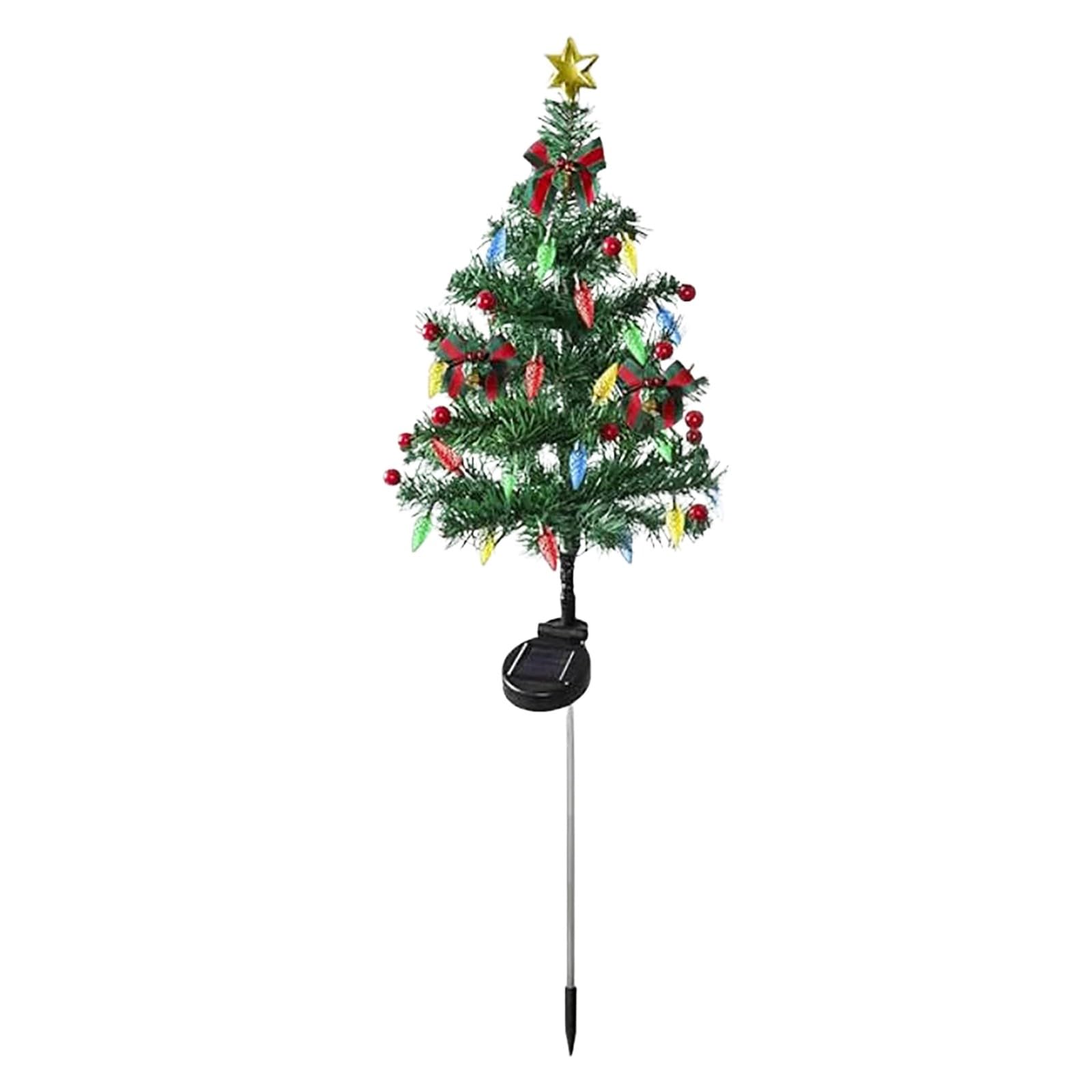 Solar Christmas Tree Light Add Holiday Magic to Your Outdoors Solar Xmas Tree Lights with 40 LED Waterproof