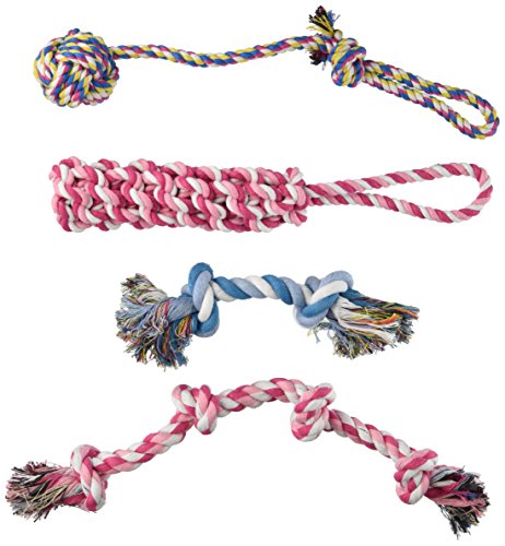 Dog Toys for Large Dogs, Durable Rope Chew Toys Set for Aggressive Chewers Large Dogs - 4 Pack Gift Set Best for Medium to Large Breeds