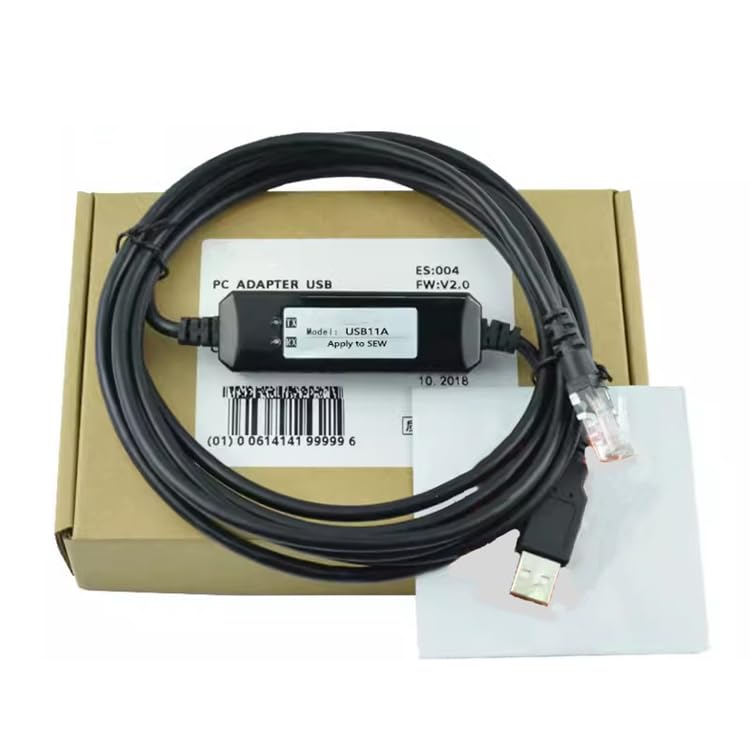 USB11A Applicable Inverter Programming Cable Panel Data Debugging Cable Download Cable Data Cable Communication Cable Dual Chip Design Industrial Grade 3 Meter
