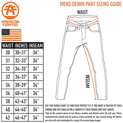 American Fighter Skinny Jeans for Men. Skinny Fit Mens Defender Jean4